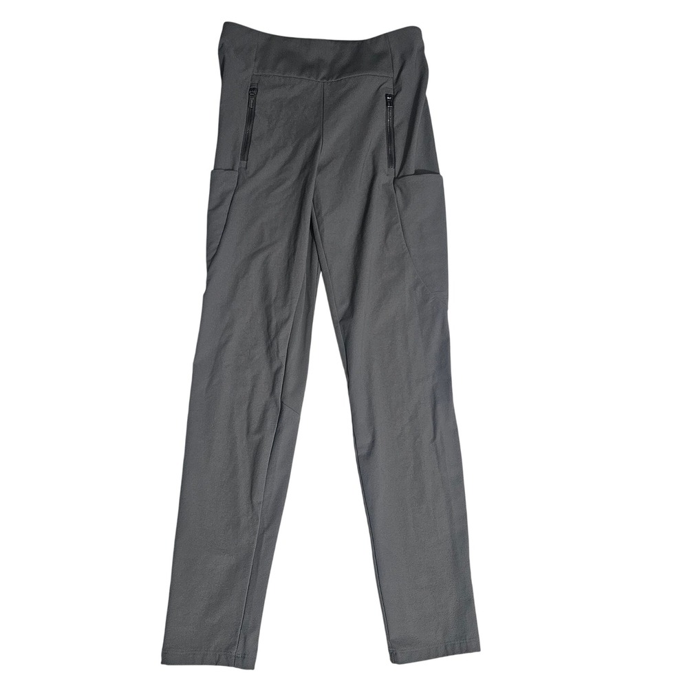 Athleta Womens Size 4 Headlands Hybrid Cargo II Tights Gray Hiking Pants